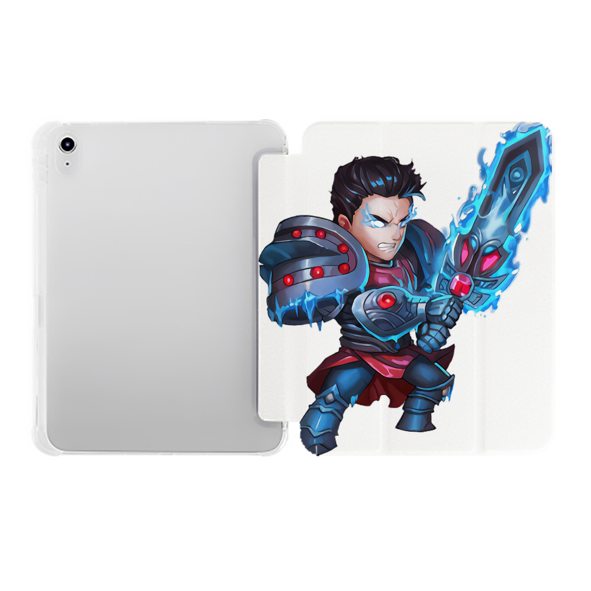 （画像用） リーグ・オブ・レジェンド League of Legends LOL IPad ケース ペン収納付き 三つ折りスタンド PUレザー×シリコン 対応機種9.5/10.5/10.9インチ